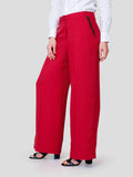 Flared Pant With Metallic Zip Pocket Detail - Zest Mélange 