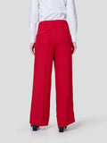 Flared Pant With Metallic Zip Pocket Detail - Zest Mélange 