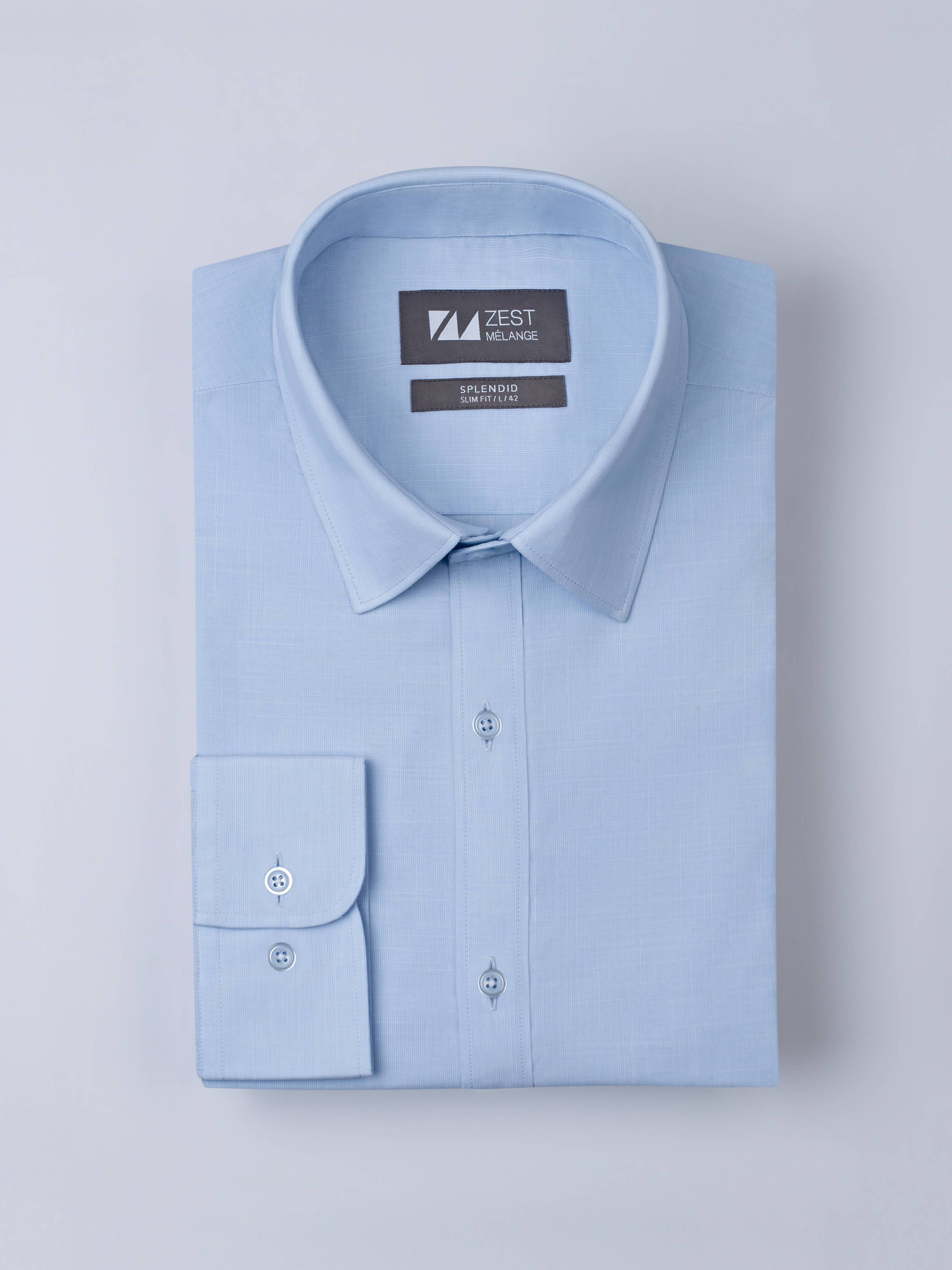 Detachable Collar Shirt - Zest Mélange 