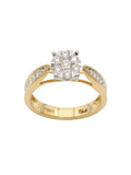 Real Diamond Illussion Cluster Ring - Zest Mélange 