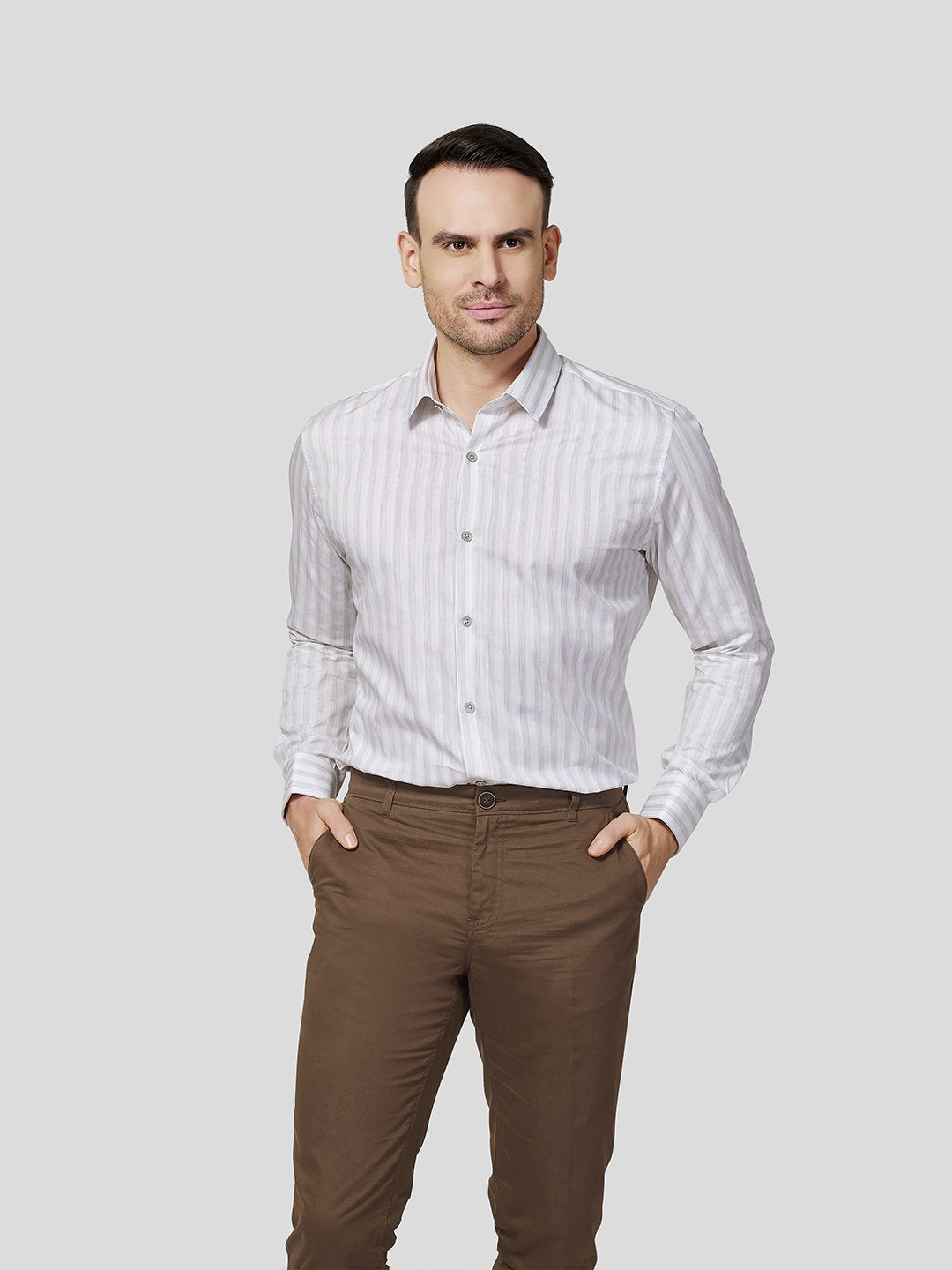 Candy Stripe Shirt - Zest Mélange