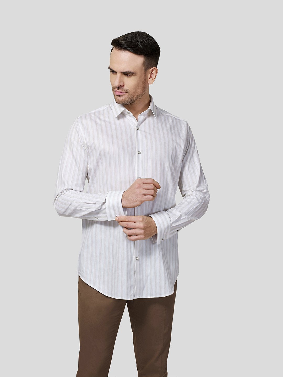 Candy Stripe Shirt - Zest Mélange