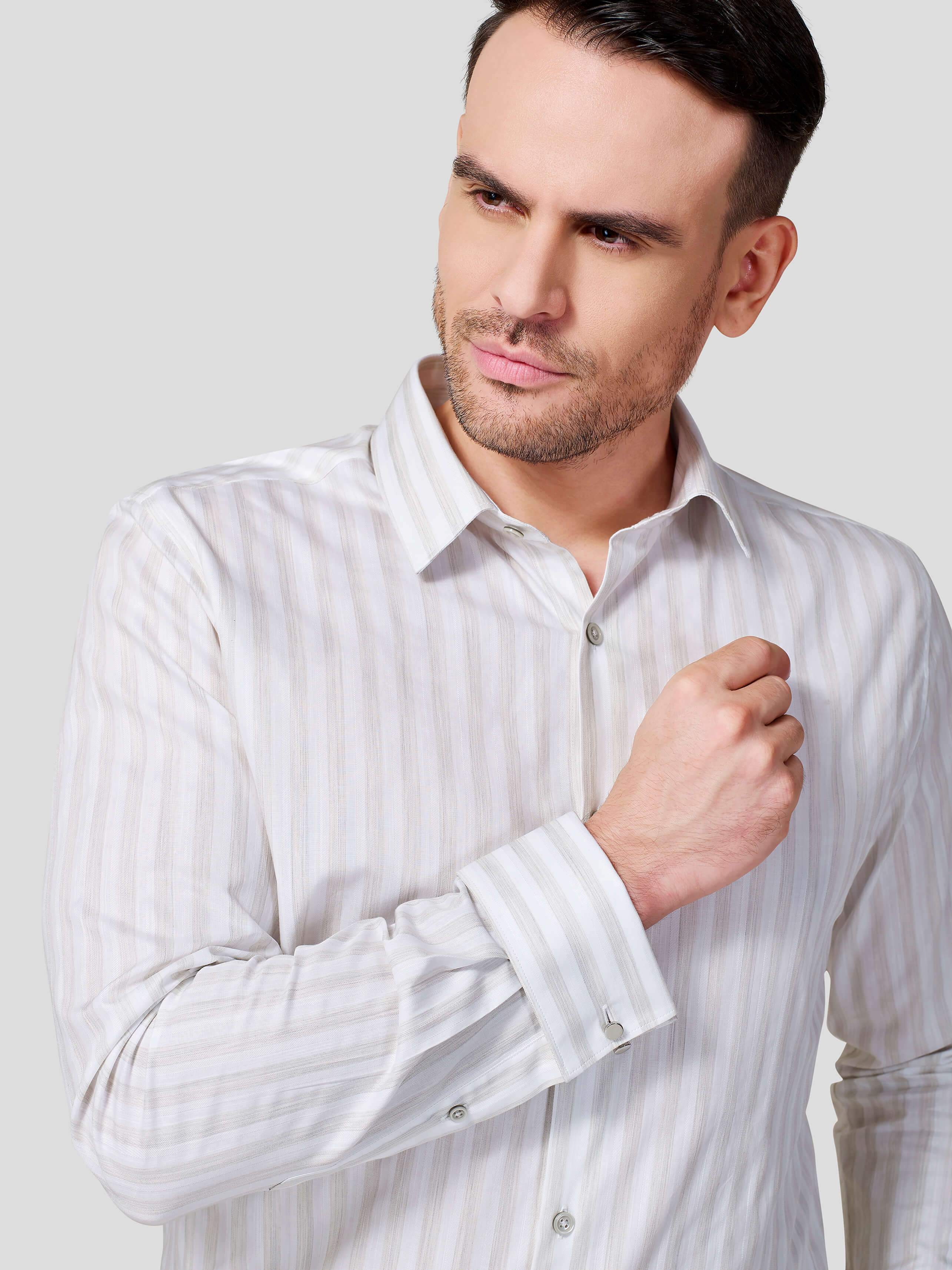 Candy Stripe Shirt - Zest Mélange