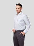 Classic Shirt With Spread Collar (Blue) - Zest Mélange 