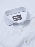 Cut Way Collar Shirt with Contrast Piping Detail