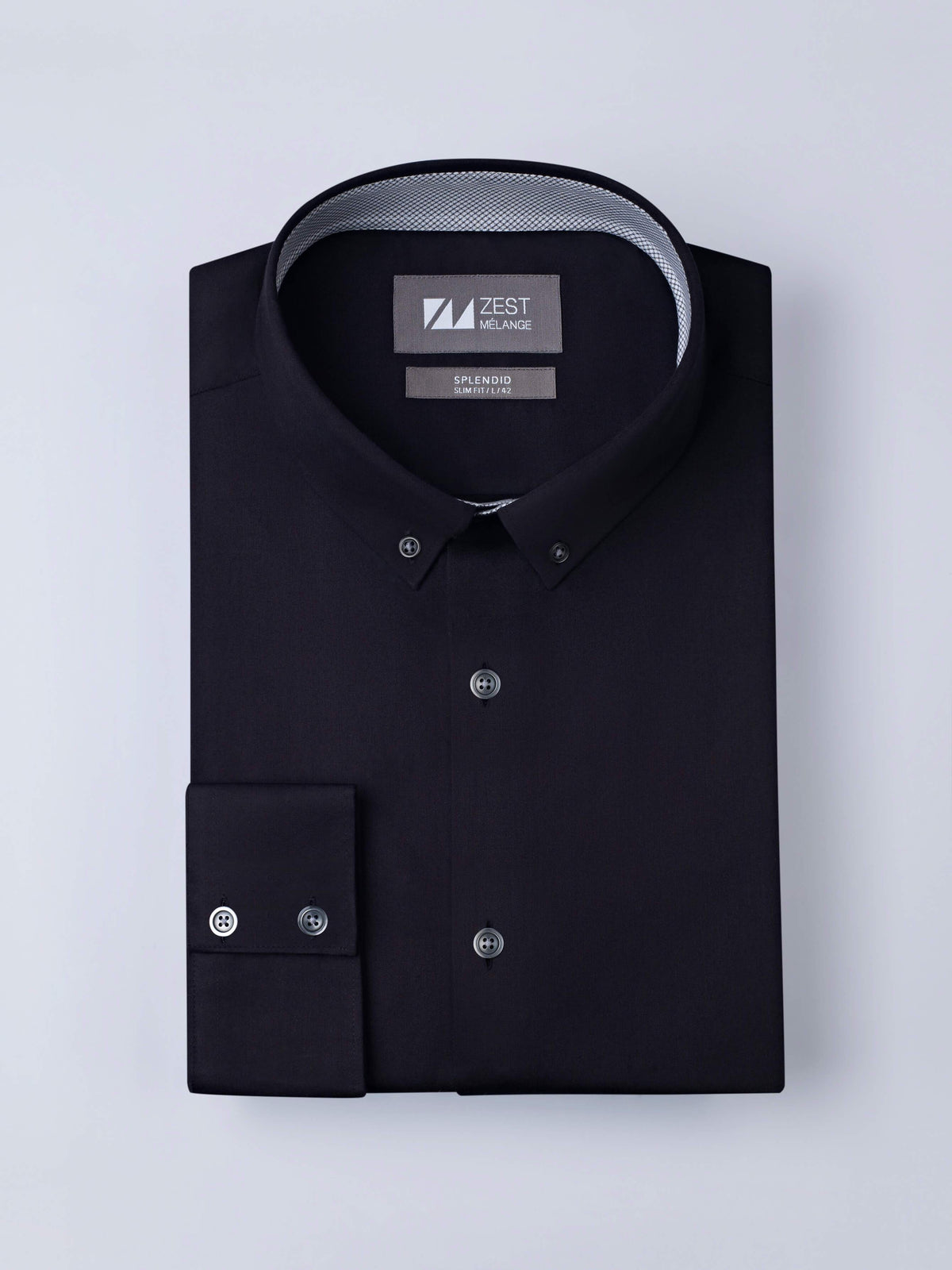 Classic Black Shirt - Zest Mélange