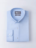 Blue Button Down Collar Shirt - Zest Mélange 