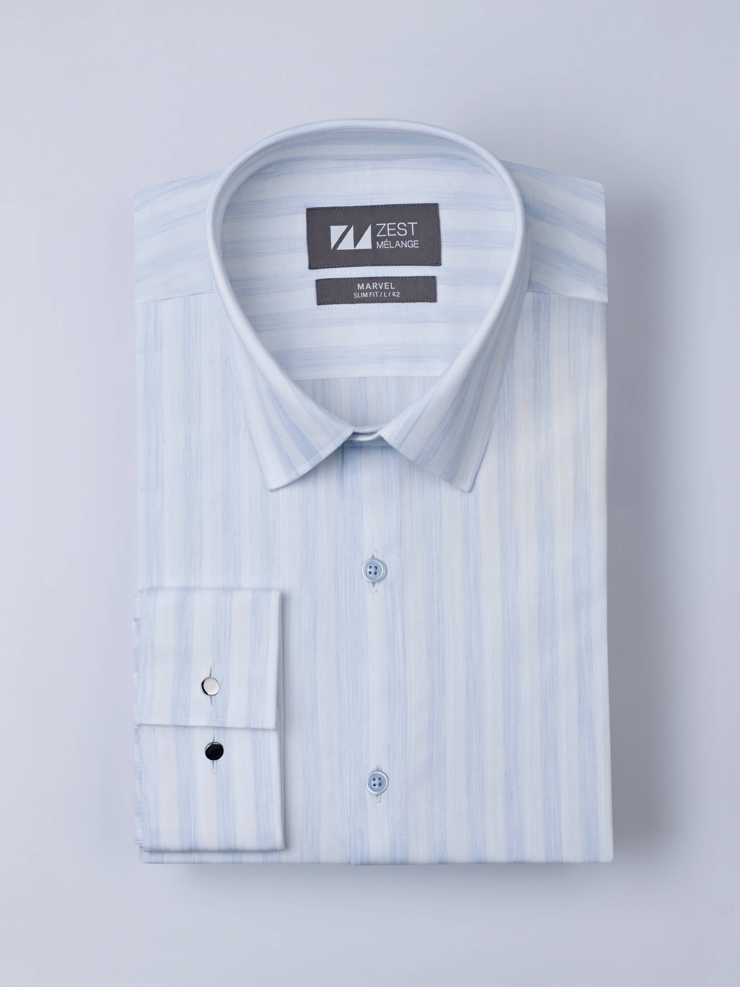 Candy Stripe Shirt - Zest Mélange