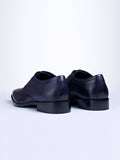 Oxford Lace Up Shoes With Broguing & Zm Embossed Leather Detail - Zest Mélange 