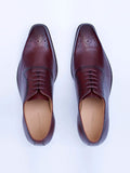 Oxford Lace Up Shoes With Broguing (Brown)