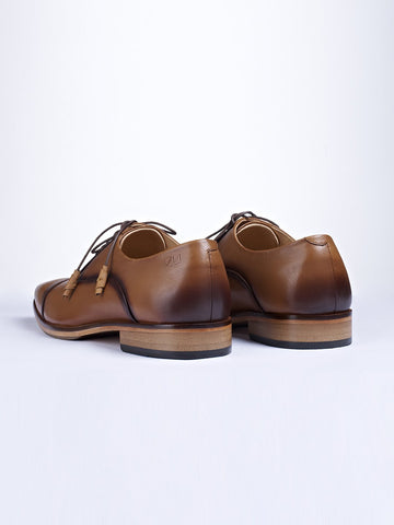 Oxford Lace Up With Precise Invisible Stitch Details - Zest Mélange 