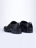 Single Buckle Monk Shoes With Zm Embossed Detail (Black) - Zest Mélange 