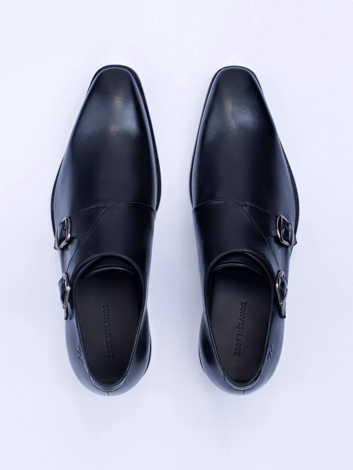 Classic Double Buckle Monk Shoes - Zest Mélange 