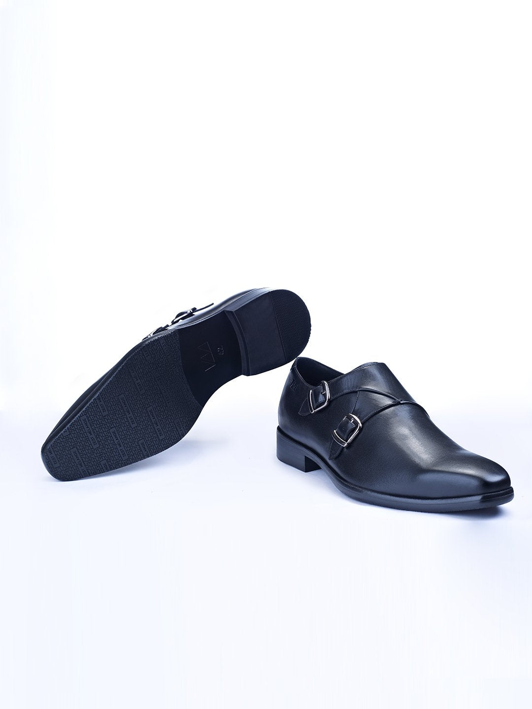 Classic Double Buckle Monk Shoes - Zest Mélange 