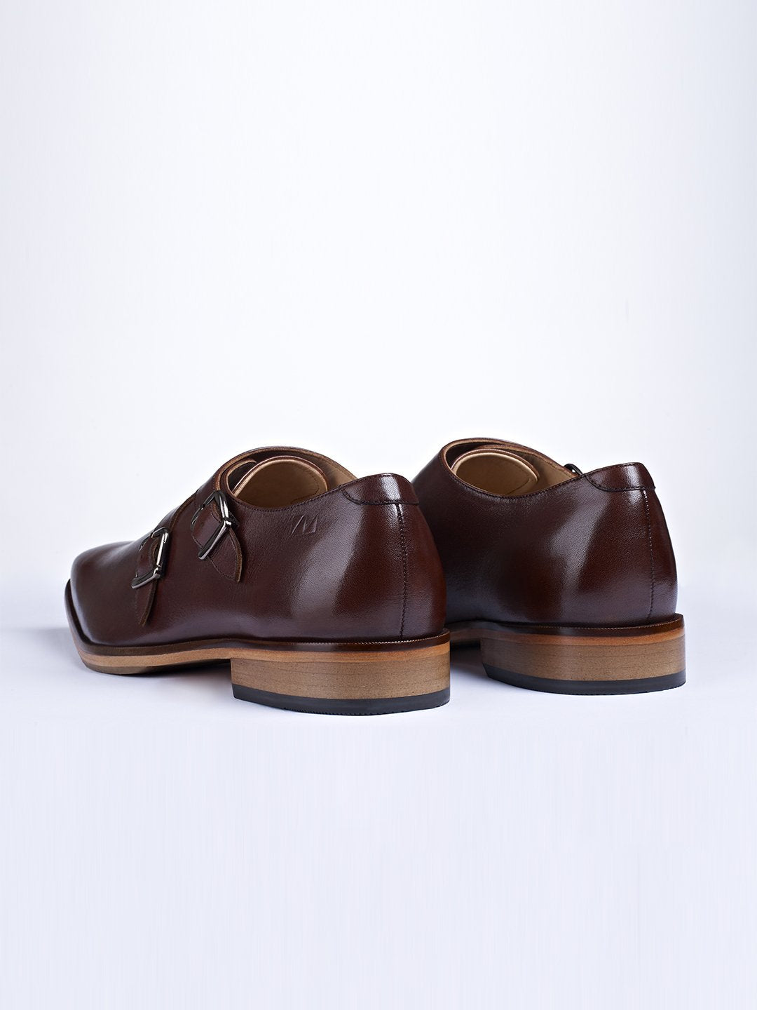 Classic Double Buckle Monk Shoes - Zest Mélange 