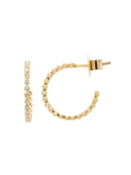 Real Diamond Bezel Hoop Earring - Zest Mélange 