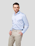 Classic Cut Way Collar Shirt - Zest Mélange 