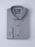 Cut Way Collar Checks Shirt - Zest Mélange 