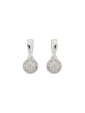 Real Diamond Illusion Cluster Stud Earring - Zest Mélange 