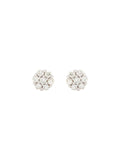 Real Diamond Cluster Stud Earring (Rose Gold) - Zest Mélange 