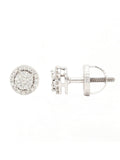 Real Diamond Illussion Cluster Stud Earring - Zest Mélange 