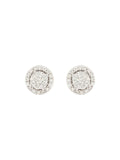 Real Diamond Illussion Cluster Stud Earring - Zest Mélange 