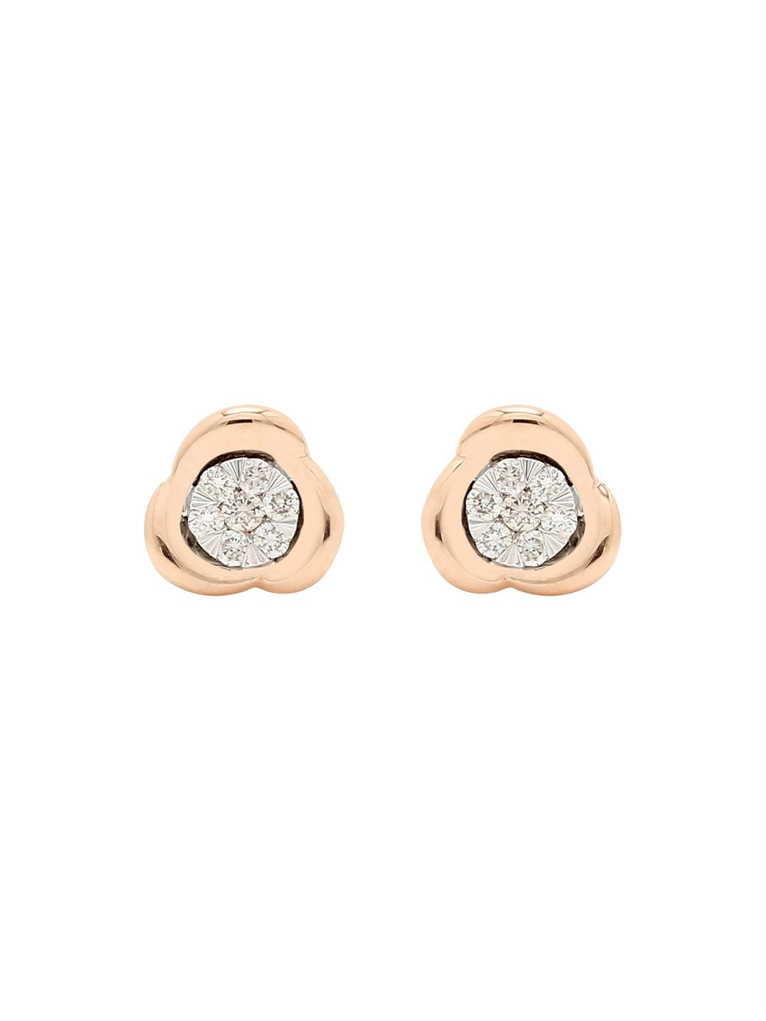 Real Diamond Illussion Cluster Stud Earring - Zest Mélange 