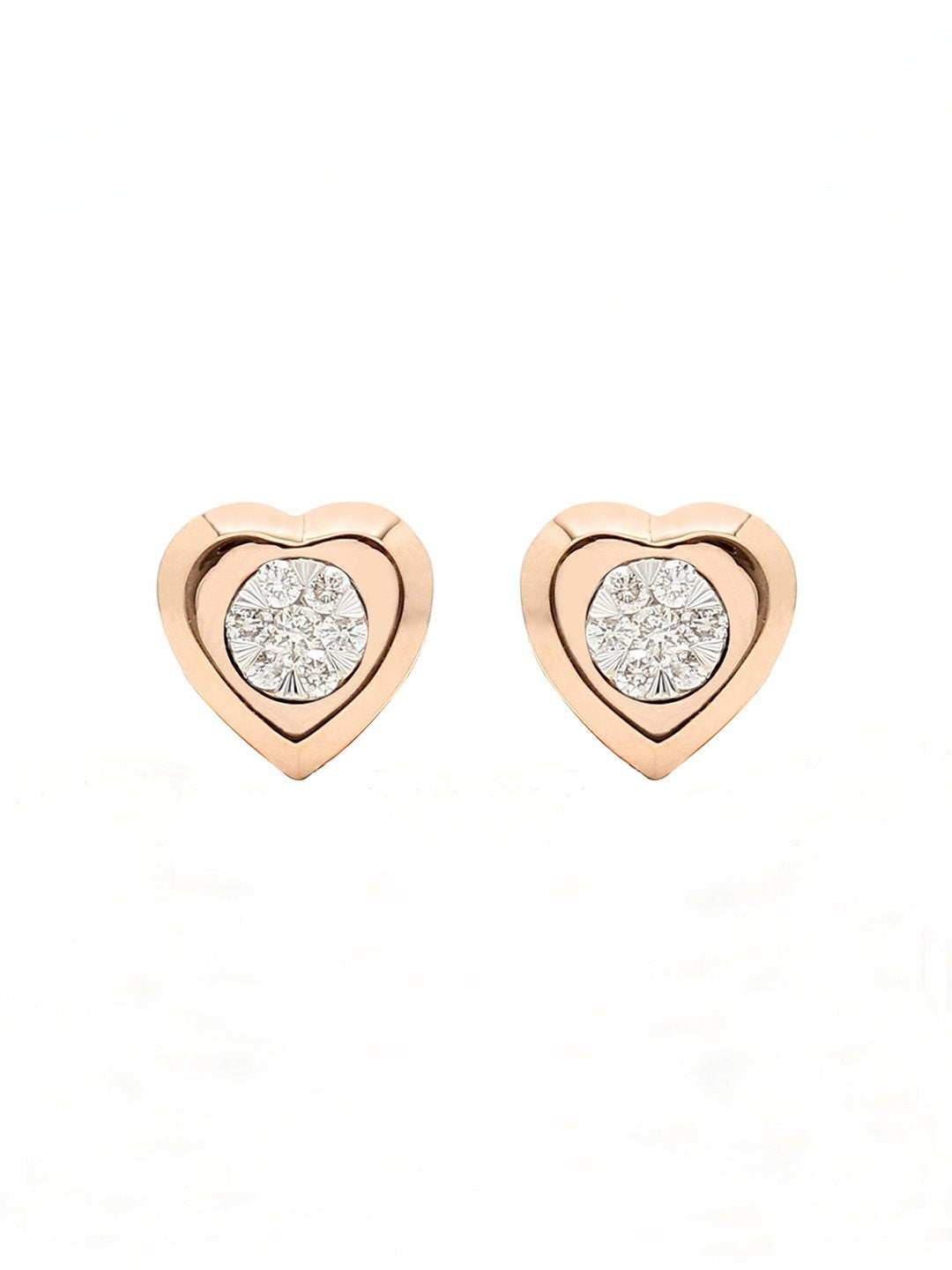 Real Diamond Illussion Cluster Stud Earring - Zest Mélange 