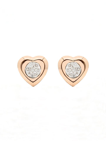Real Diamond Illussion Cluster Stud Earring - Zest Mélange 