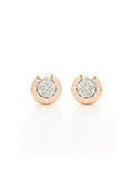 Real Diamond Illussion Cluster Stud Earring - Zest Mélange 