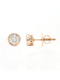 Real Diamond Illussion Cluster Stud Earring - Zest Mélange 