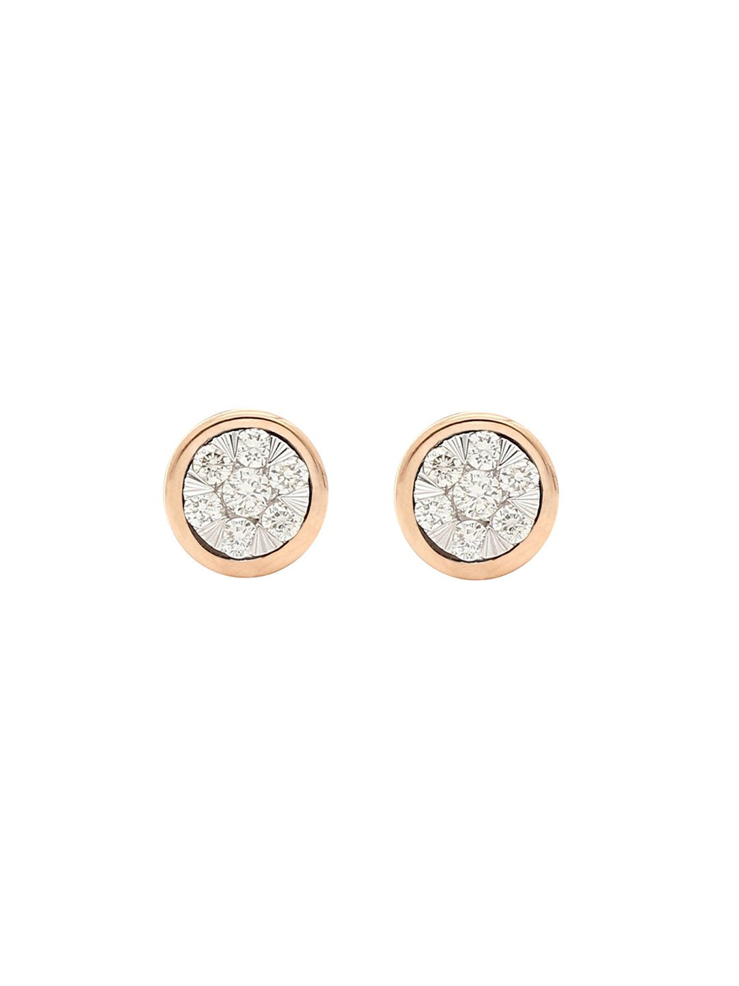 Real Diamond Illussion Cluster Stud Earring - Zest Mélange 