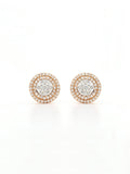 Real Diamond Illussion Cluster Stud Earring - Zest Mélange 