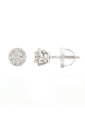 Real Diamond Illussion Cluster Stud Earring