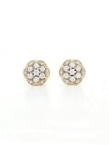 Real Diamond Illussion Cluster Stud Earring - Zest Mélange 