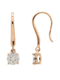 Real Diamond Illussion Cluster Dangling Earring - Zest Mélange 