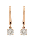 Real Diamond Illussion Cluster Dangling Earring - Zest Mélange 