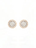 Real Diamond Illussion Cluster Stud Earring - Zest Mélange 