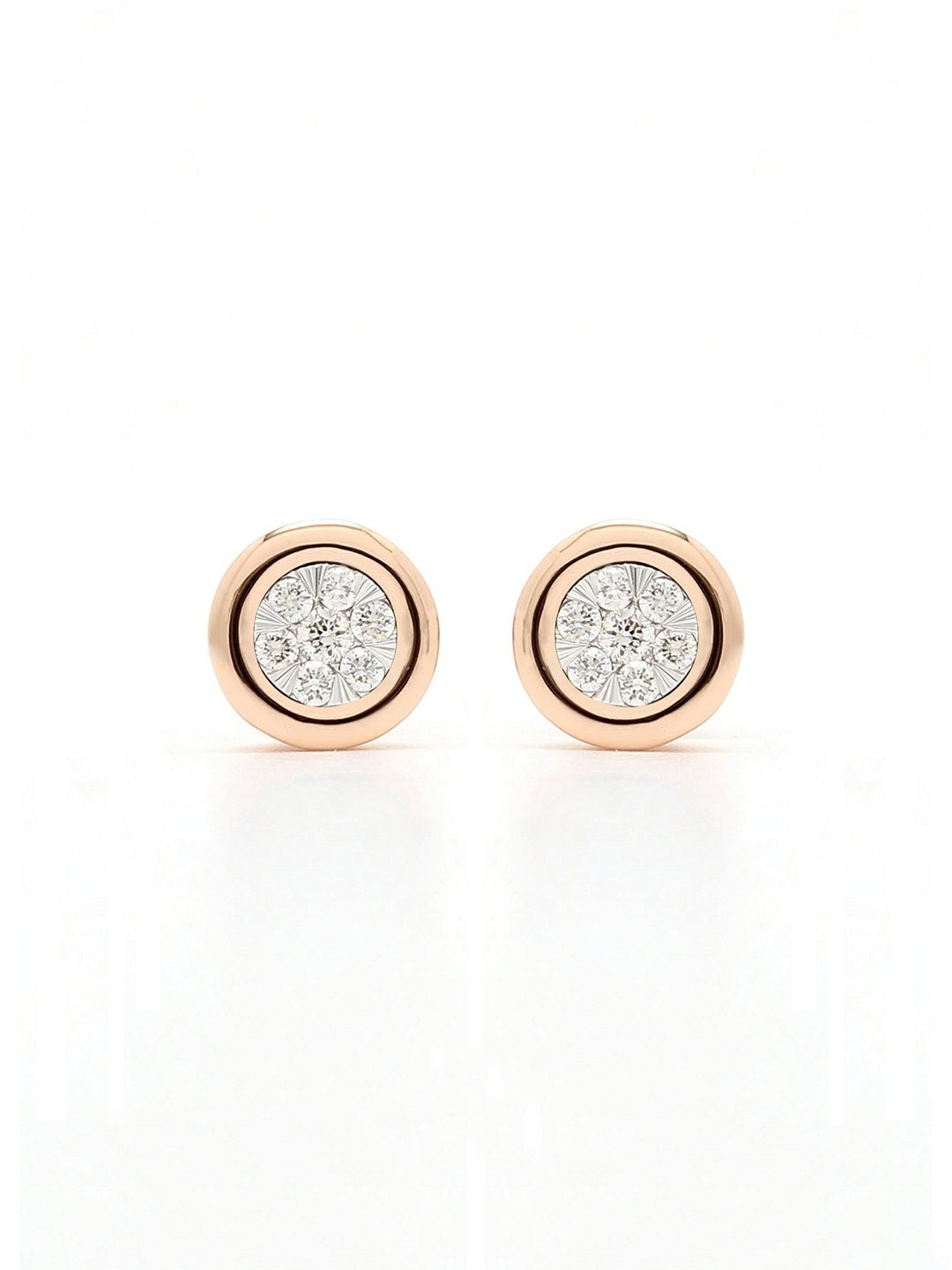 Real Diamond Illussion Cluster Stud Earring - Zest Mélange 
