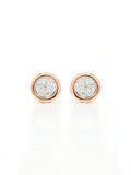 Real Diamond Illussion Cluster Stud Earring - Zest Mélange 