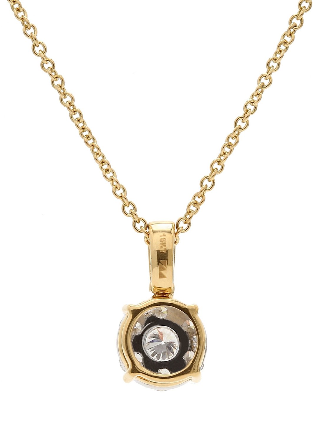 Real Diamond Illussion Cluster Pendant With Chain - Zest Mélange 