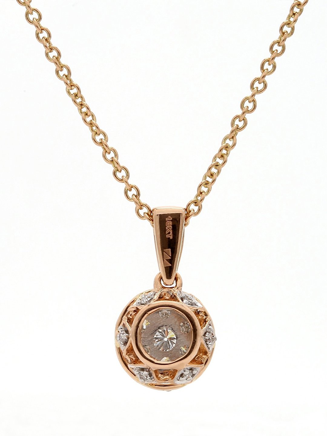Real Diamond Illussion Cluster Pendant With Chain - Zest Mélange 