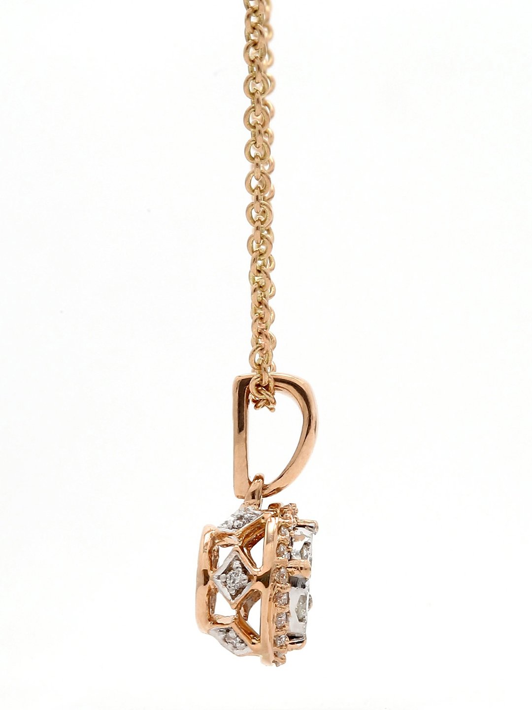 Real Diamond Illussion Cluster Pendant With Chain - Zest Mélange 