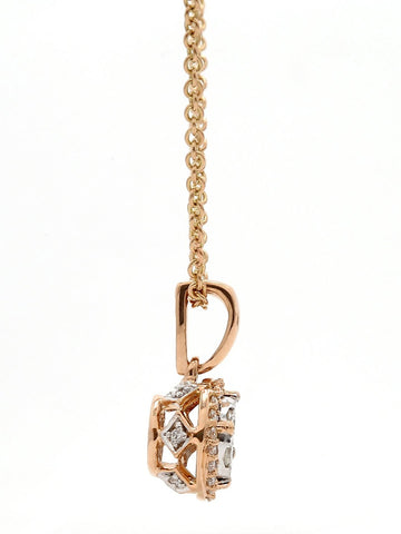 Real Diamond Illussion Cluster Pendant With Chain - Zest Mélange 