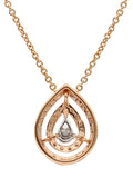 Real Diamond Illussion Solitaire Pendant With Diamonds by the yard Chain - Zest Mélange 