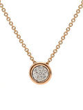 Real Diamond Illussion Solitaire Pendant With Diamonds by the yard Chain - Zest Mélange 