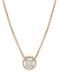 Real Diamond Illussion Solitaire Pendant With Diamonds by the yard Chain - Zest Mélange 