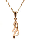 Real Diamond Curve Pendant With Chain - Zest Mélange 