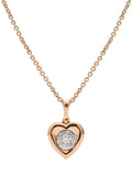 Real Diamond Illussion Cluster Heart Shape Pendant With Chain - Zest Mélange 