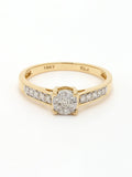 Real Diamond Illussion Cluster Ring - Zest Mélange 